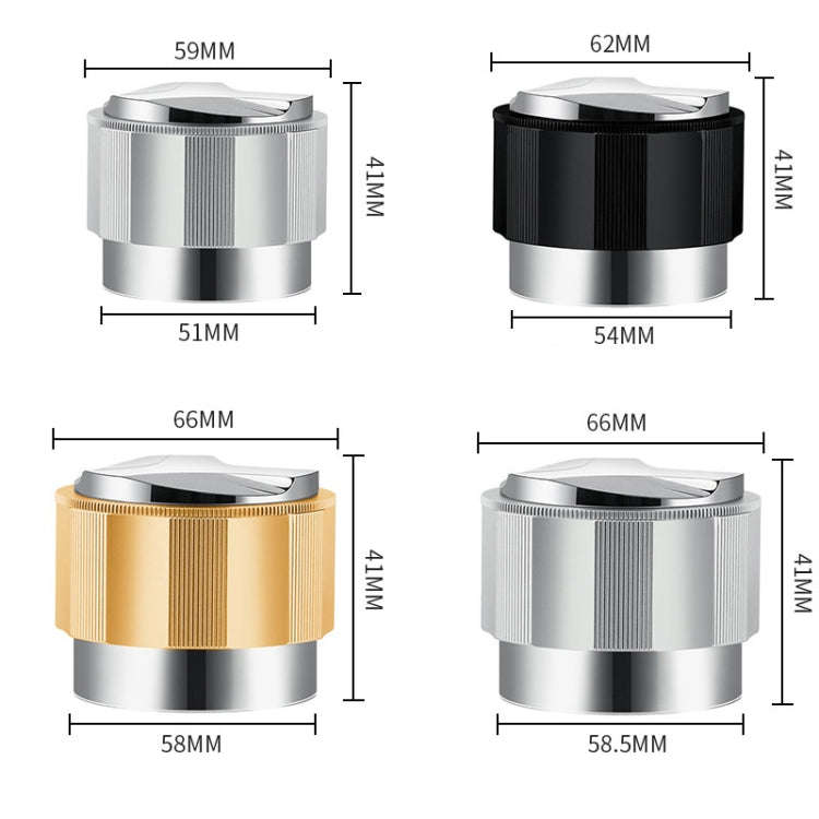 YK33258 Stainless Steel Double-Ended Coffee Cloth Dispenser, Size: 58mm(Golden Multilateral Type)