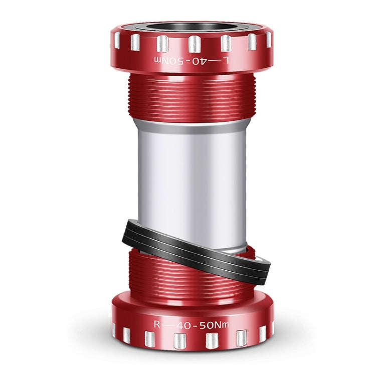 WEST BIKING Mountain Road Bike Screw-In Bearing Bottom Axle(Red)