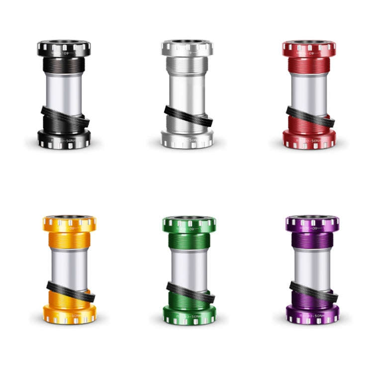 WEST BIKING Mountain Road Bike Screw-In Bearing Bottom Axle(Red)