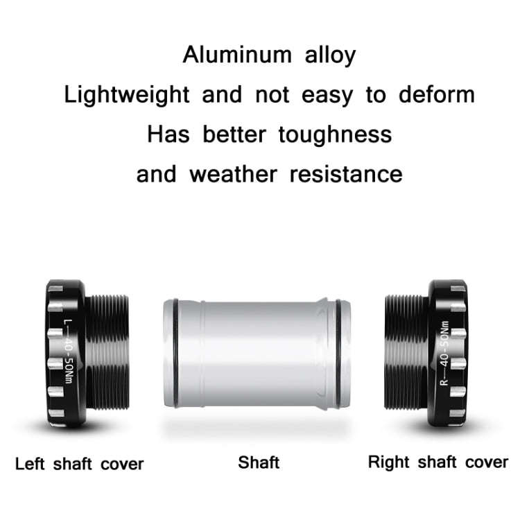 WEST BIKING Mountain Road Bike Screw-In Bearing Bottom Axle(Red)