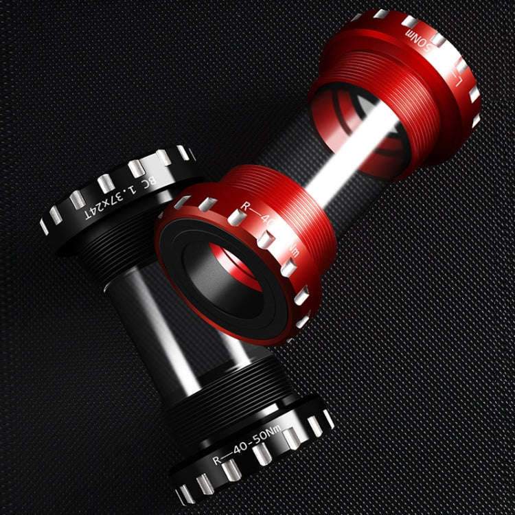 WEST BIKING Mountain Road Bike Screw-In Bearing Bottom Axle(Red)
