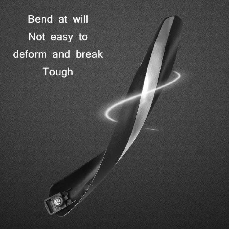 WEST BIKING YP0714018 Bicycle Folding Reflective Mudguard(Black)