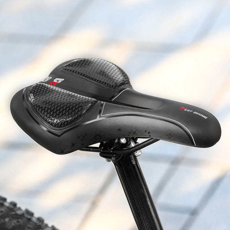WEST BIKING Bicycle Riding Comfortable Silicone Saddle, Style: Rhombus Annual Wheel (Sponge)
