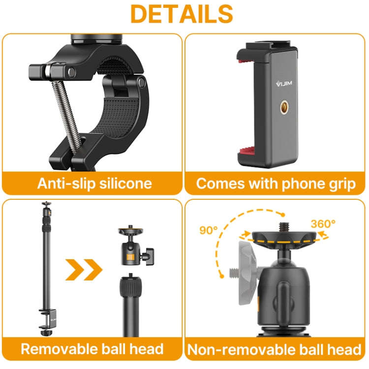 Ulanzi  Vijim LS02  Live Desktop Extension Arm Light Stand  For Ring Light DSLR Camera