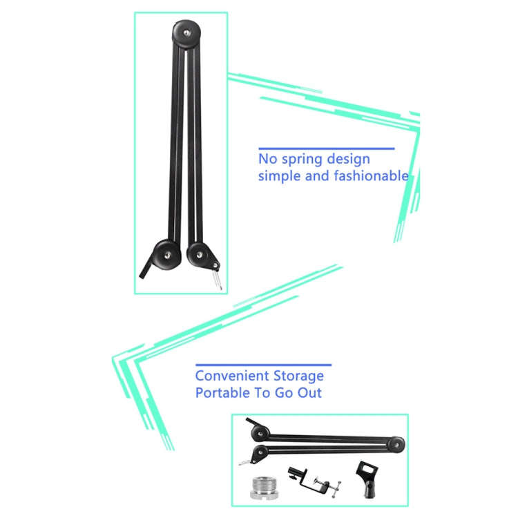 Microphone Desktop Cantilever Stent 360 Degree Rotating Bracket(GAZ-40 W)