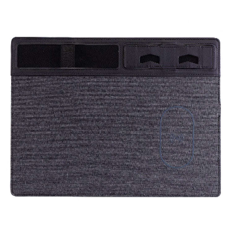 JJ-82401 Mouse Pad with Phone Charging and Phone Holder(Black)