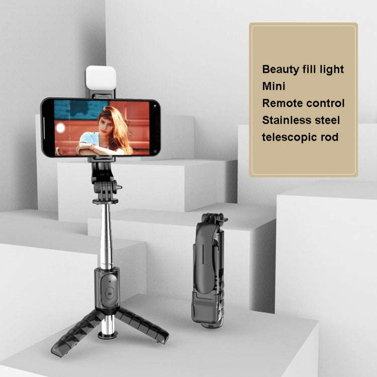 Mini Selfie Stick Integrated Multifunctional Bluetooth Selfie, Specification: Q11S 76cm With Fill...