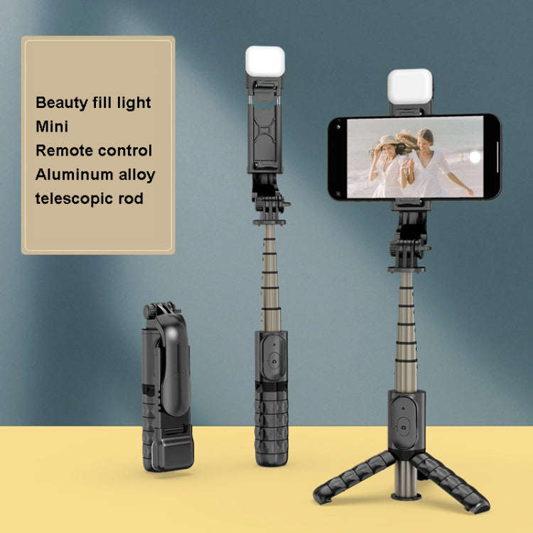 Mini Selfie Stick Integrated Multifunctional Bluetooth Selfie, Specification: Q10S 70cm With Fill...