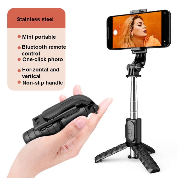 Mini Selfie Stick Integrated Multifunctional Bluetooth Selfie, Specification: Q11 74CM Without Fi...