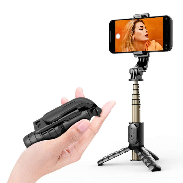 Mini Selfie Stick Integrated Multifunctional Bluetooth Selfie, Specification: Q10 68CM Without Fi...