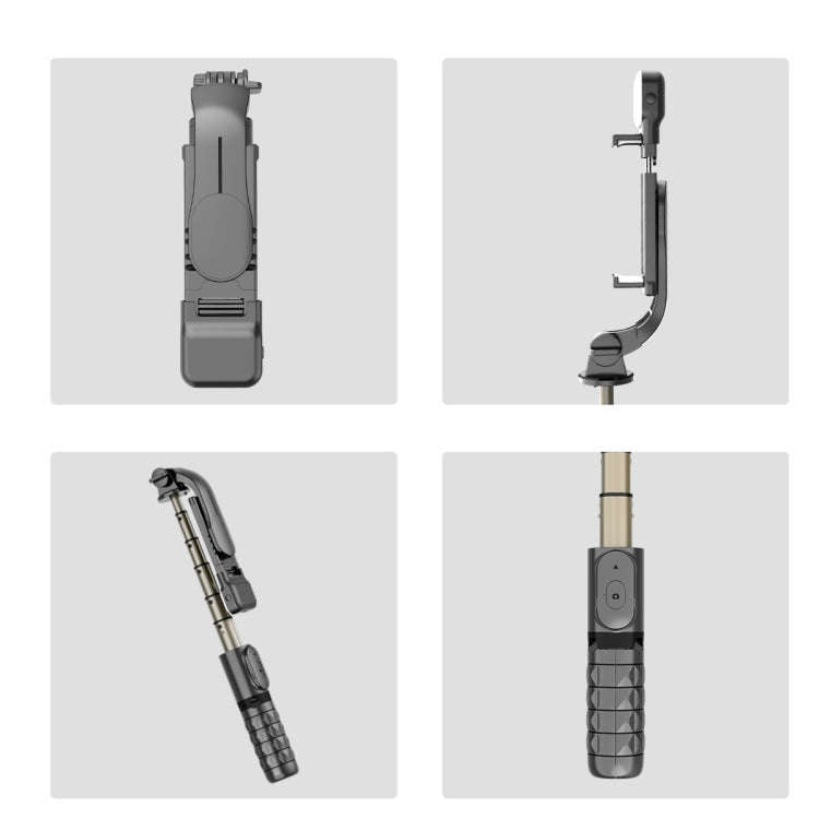 Mini Selfie Stick Integrated Multifunctional Bluetooth Selfie, Specification: Q10 68CM Without Fi...