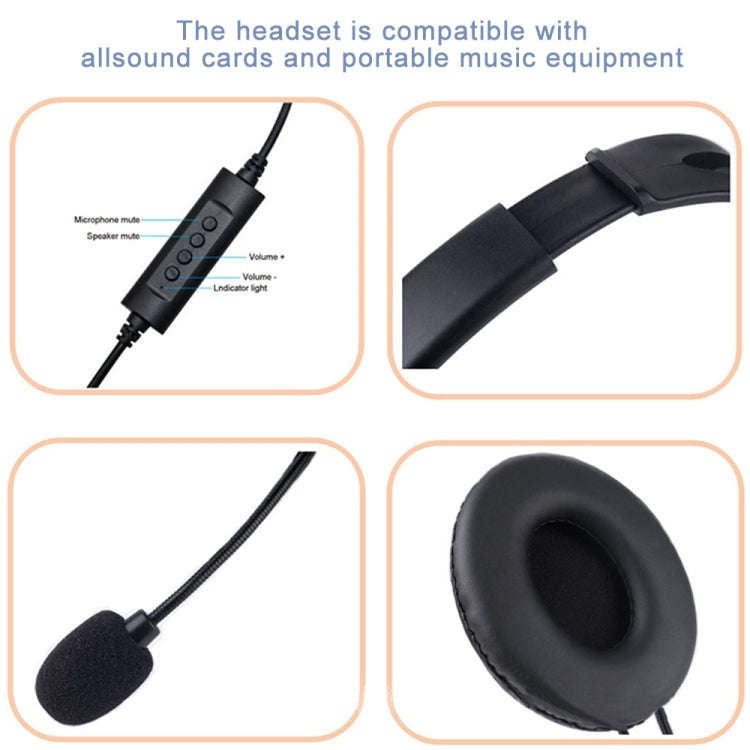 Head-Mounted Wired Headset With Microphone, Style: GAE-440 A