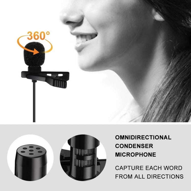 GAM-140 Mobile Phone Recording Collar Microphone(Black)