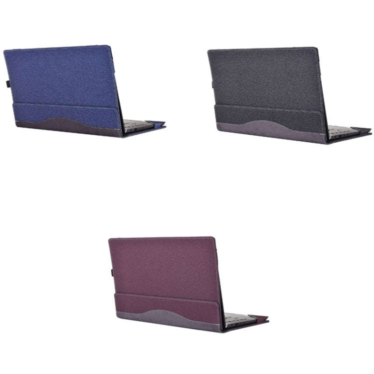 PU Leather Laptop Protection Sleeve For HP Spectre X360 15-EB(Wine Red)