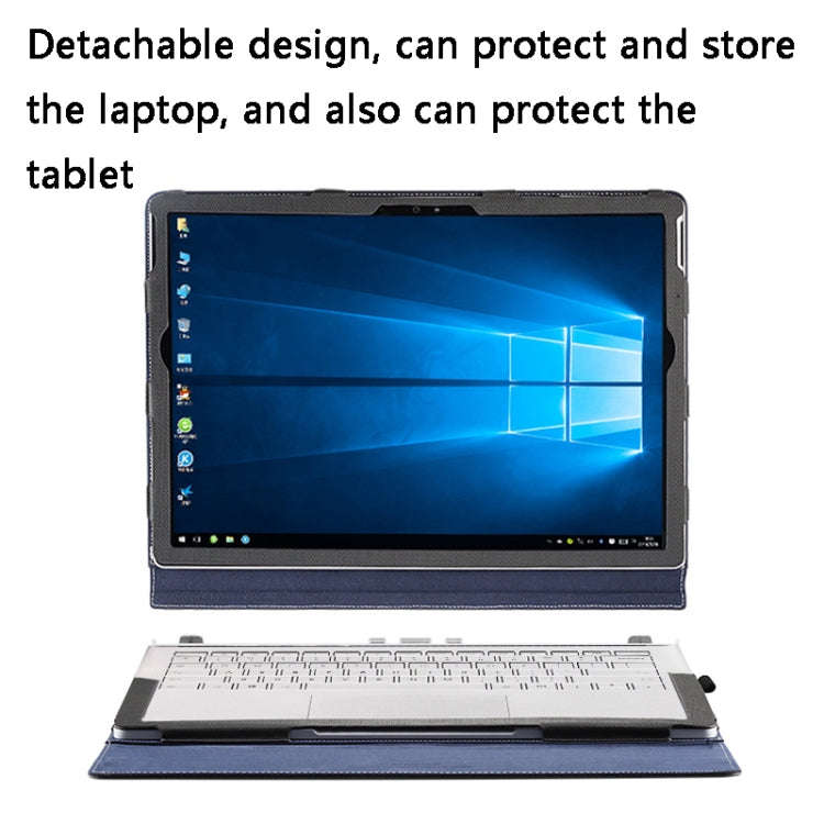PU Leather Laptop Protective Sleeve For Microsoft Surface Book 1 13.5 inches(Gentleman Gray)