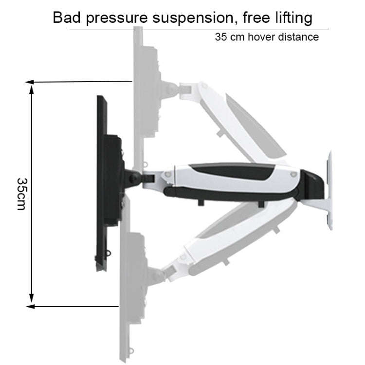 Gibbon Mounts GM111W Wall-Mounted Telescopic Computer Monitor Stand(Factory Color)