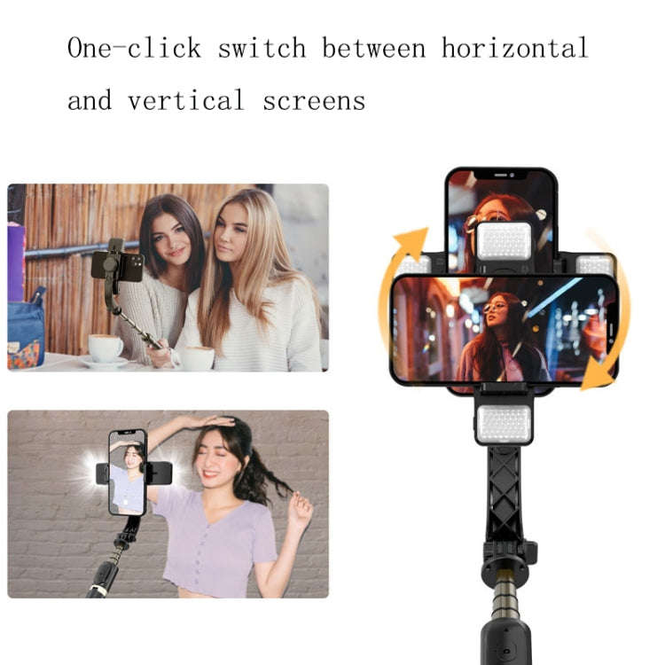 CYKE Q08D Handheld Dual Light Bluetooth Mobile Phone Selfie Stick(Black)