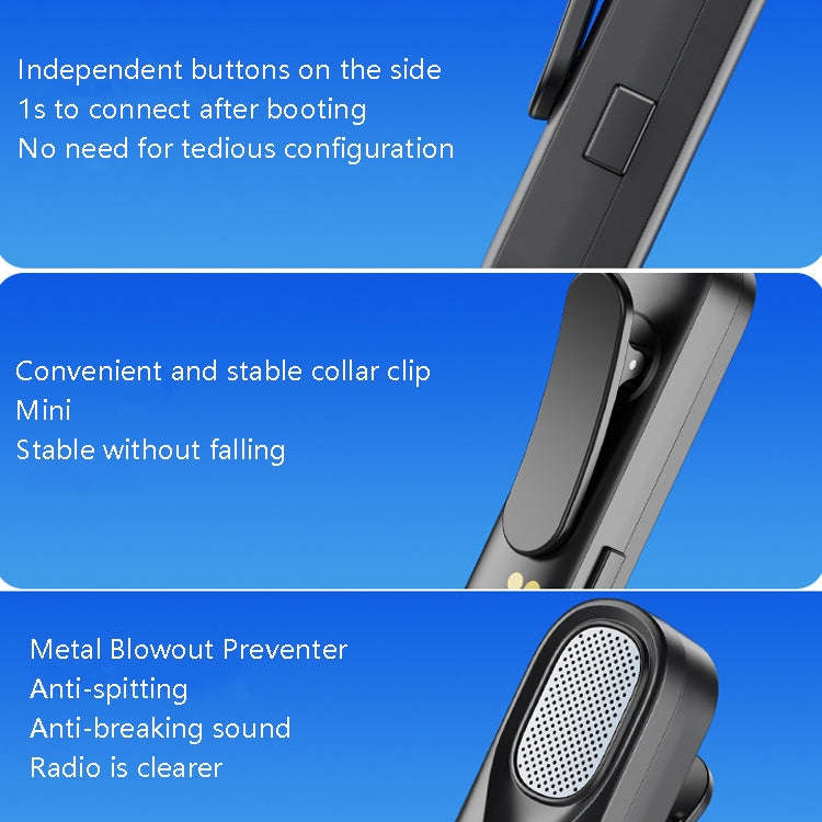 FerTo DX01 Wireless Collar Microphone 2.4G Live Broadcast Equipment, Style: 8 Pin + Charging Bin