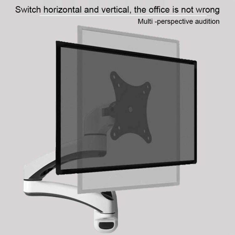 Gibbon Mounts FE112W Wall-Mounted Dual-Section Telescopic Monitor Stand(White)