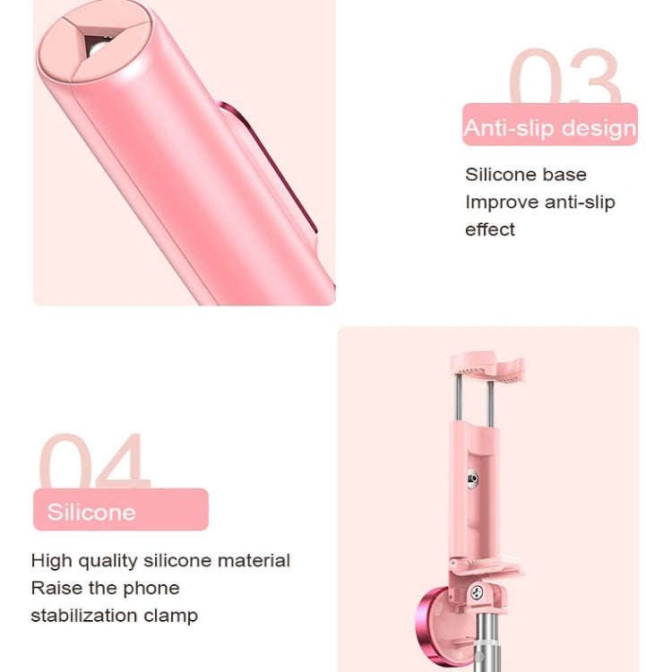 CYKE N-MY Integrated Tripod Bluetooth Live Selfie Stick(Pink)