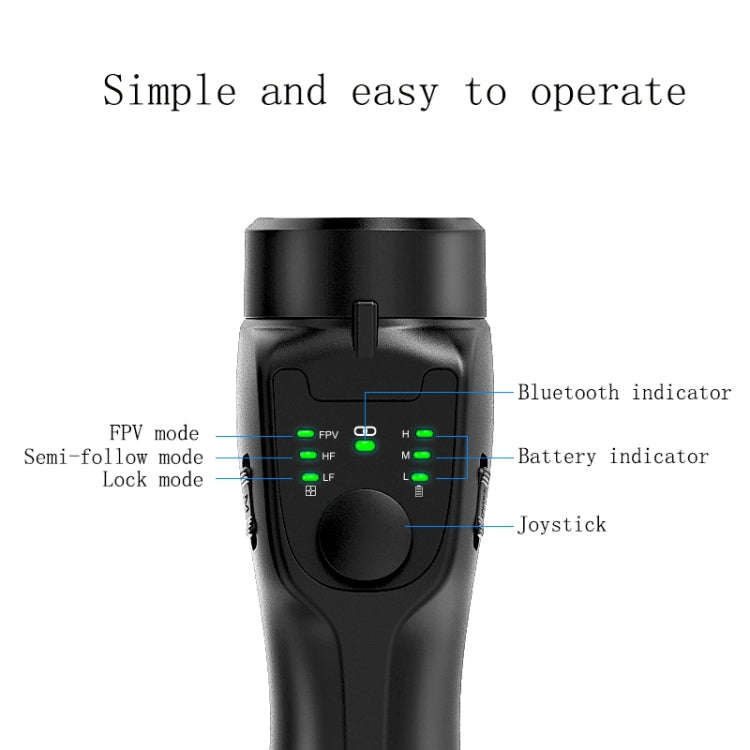 CYKE F8 Handheld Anti-Shake Triaxial Stabilizer, Specification: F8 Triaxial Stabilizer (FPV Mode)