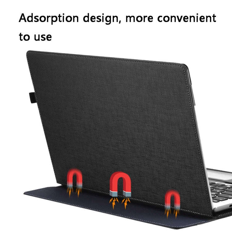 Laptop PU Leather Protective Case For Lenovo Yoga 720-13(Gentleman Gray)