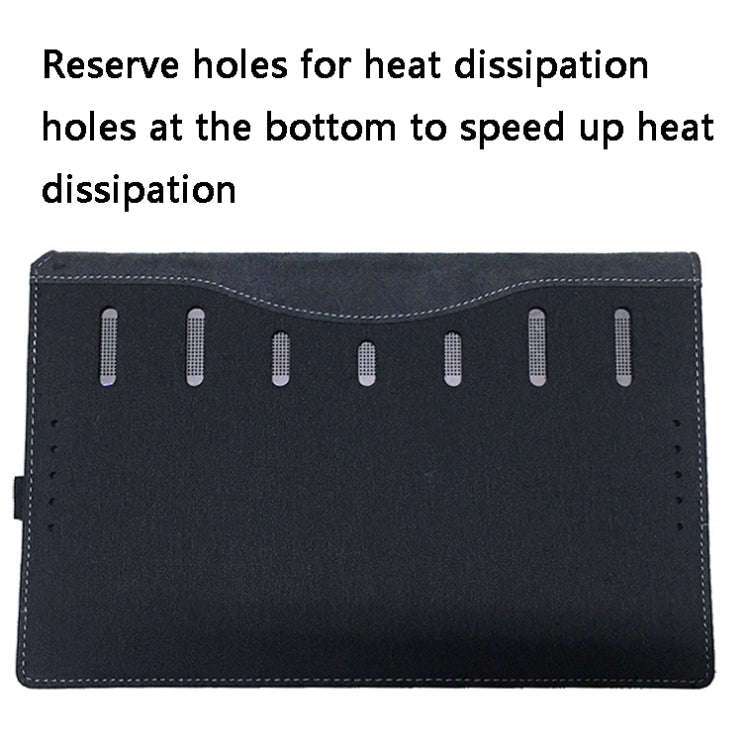 PU Leather Laptop Case For HP Spectre X360 13-AW 13.3(Black)