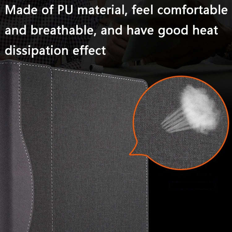 PU Leather Laptop Case For HP Spectre X360 13-AW 13.3(Black)