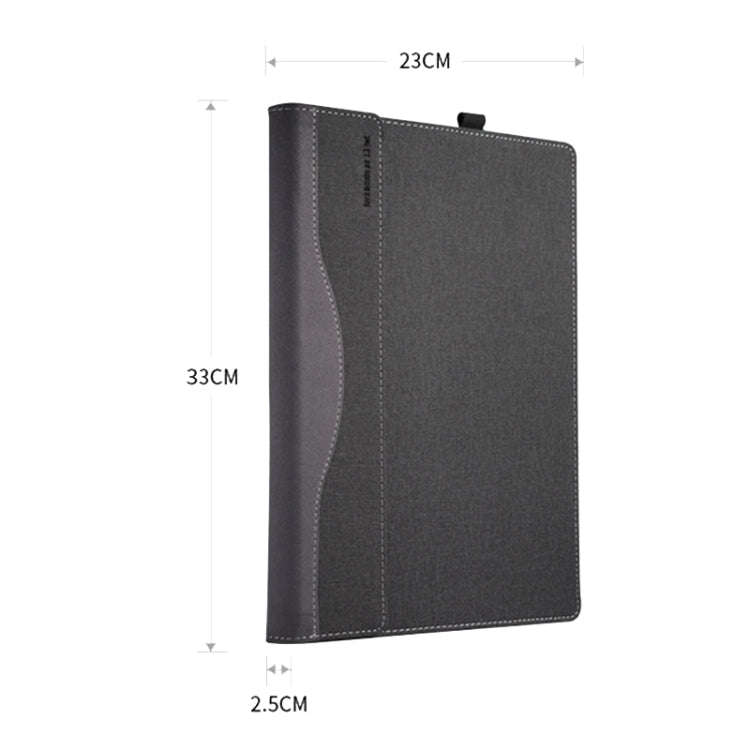 PU Leather Laptop Protective Case For Huawei Honor MagicBook(Dark Blue)