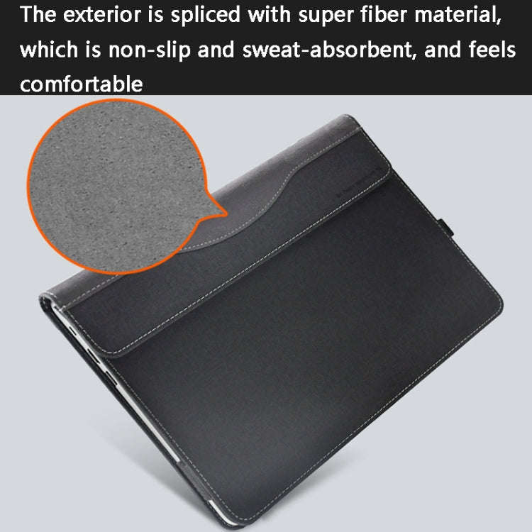 PU Leather Laptop Protective Case For Huawei Honor MagicBook(Dark Blue)