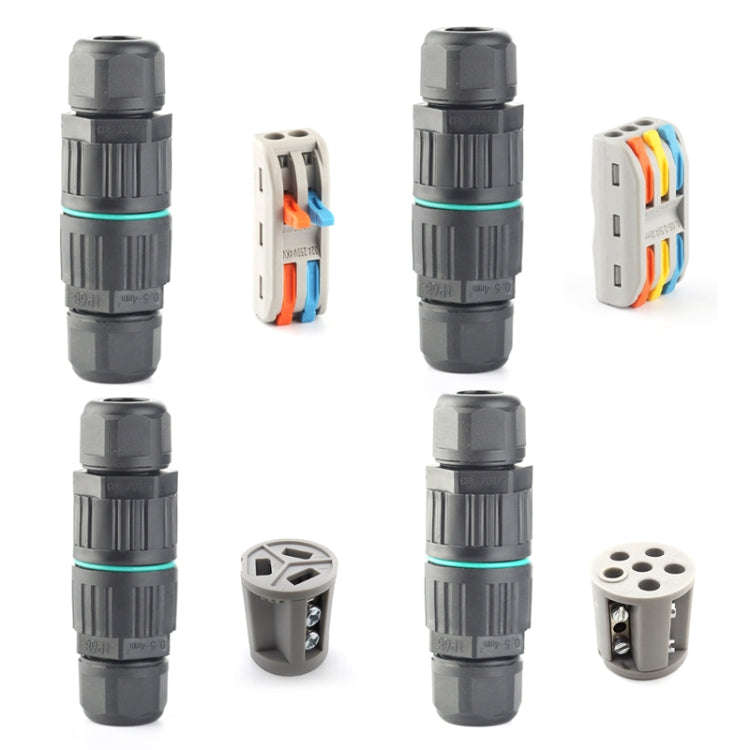 CDF-200/3 Waterproof Wire Connector With 5 Pin Cold Pressure Terminal