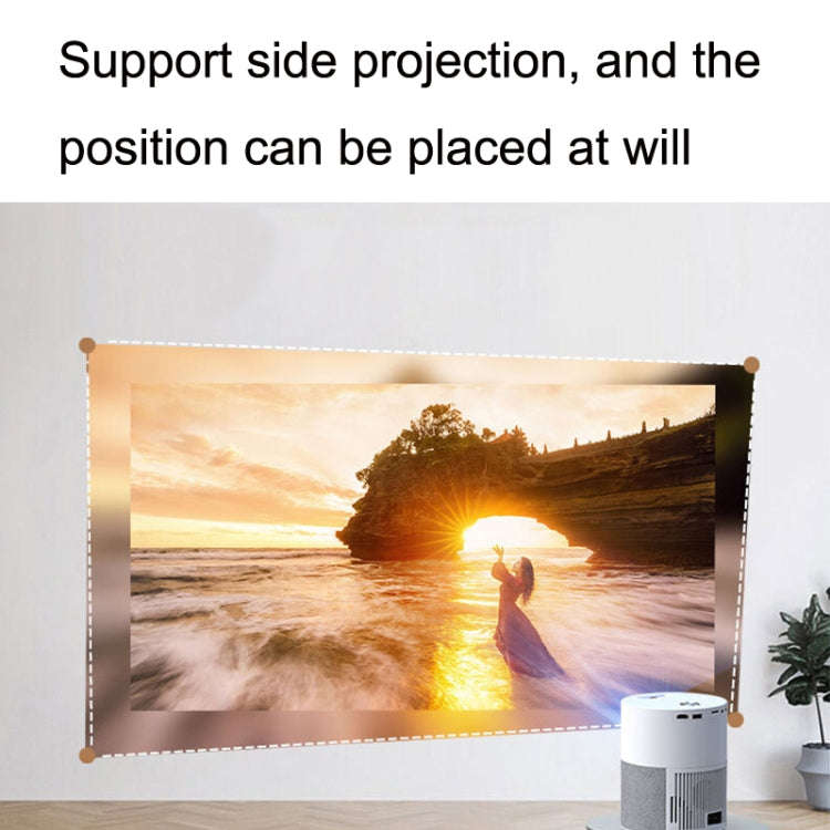 M1 Home Commercial LED Smart HD Projector, Specification: UK Plug(Intelligent WIFI Android Version)