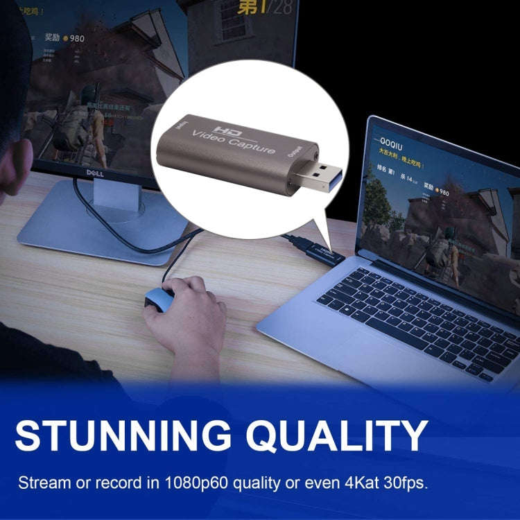 CJK013 Video Capture Card Live Recording Box Video Capture Adapter, Random Color Delivery