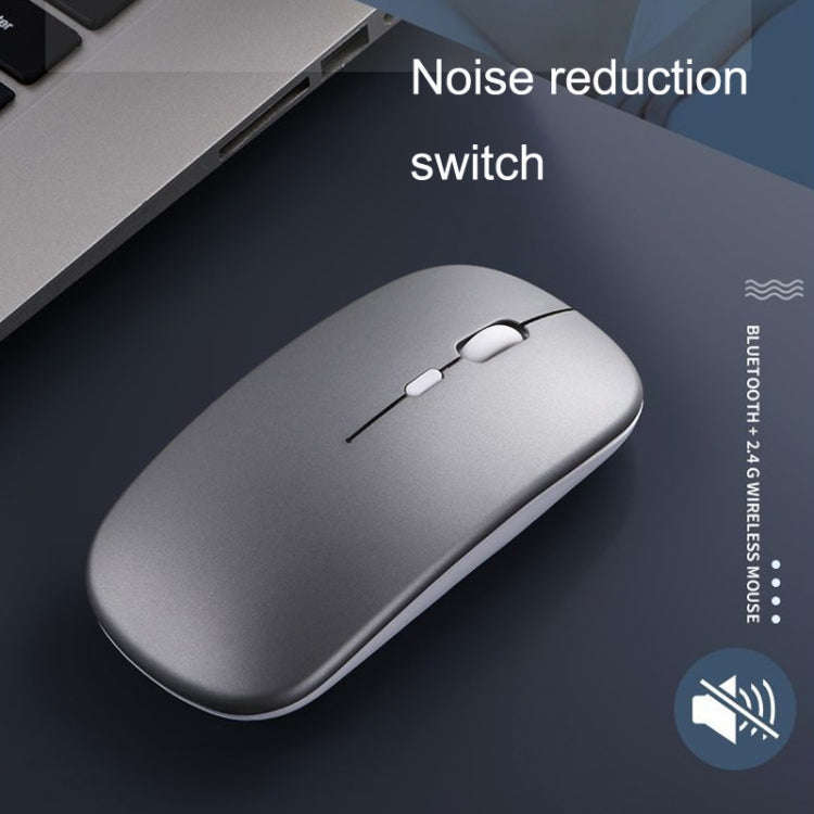 C7002 2400DPI 4 Keys Colorful Luminous Wireless Mouse, Color: 2.4G Black
