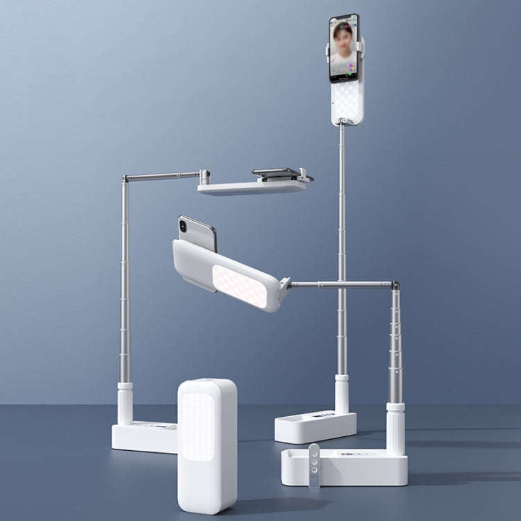 V6 360-Degree Rotating Double-Sided Light-Filling Live Bracket(White)