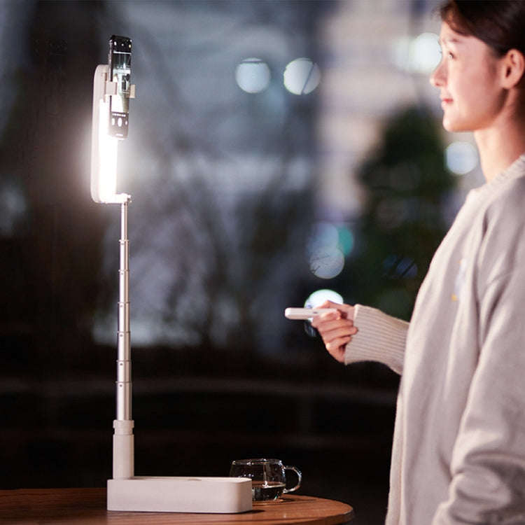 V6 360-Degree Rotating Double-Sided Light-Filling Live Bracket(White)
