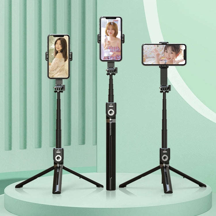 P81 1.7m Integrated Bluetooth Selfie Stick With TIKTOK Remote Control Makeup Mirror