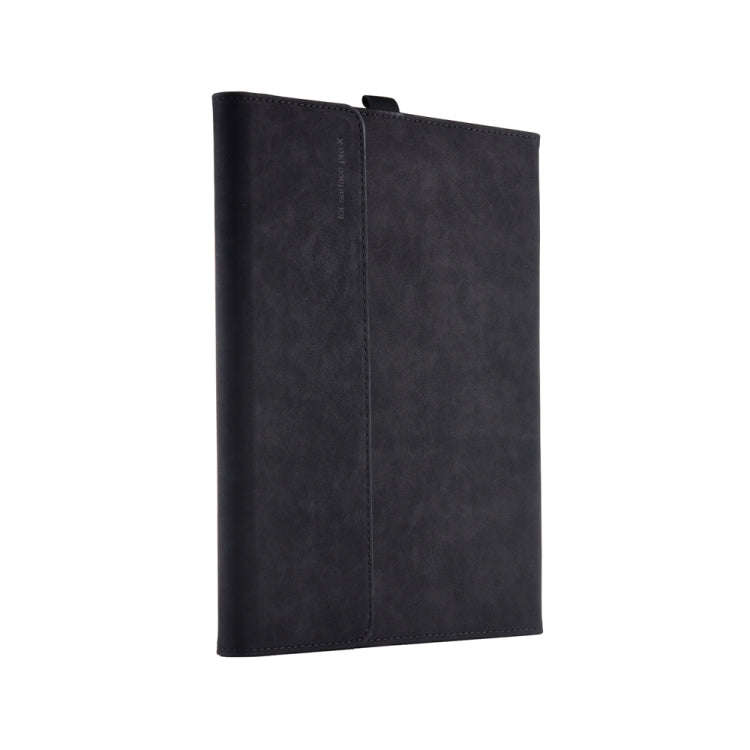 13 inch Leather Tablet Protective Case For Microsoft Surface Pro X, Color: Black + Power Bag