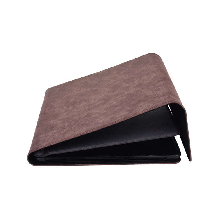 13 inch Leather Tablet Protective Case For Microsoft Surface Pro X, Color: Black + Power Bag