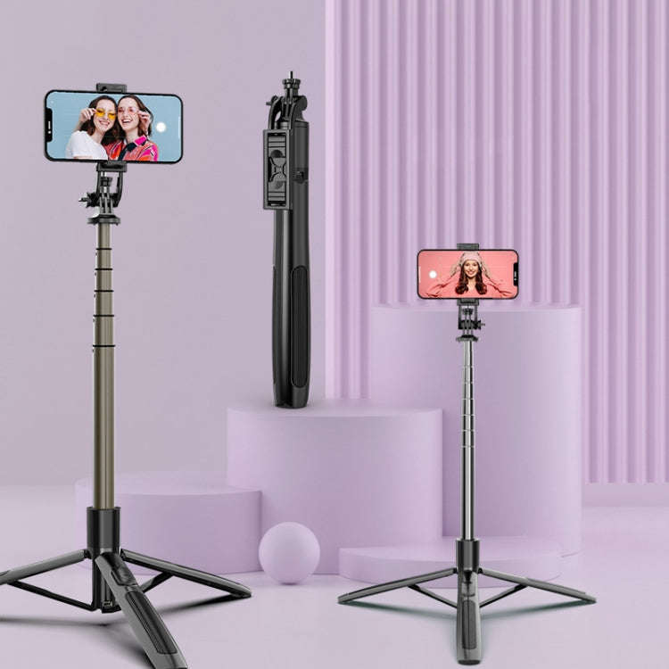 Wireless Bluetooth Selfie Stick Live Telescopic Bracket, Specification: Q05 (Black)