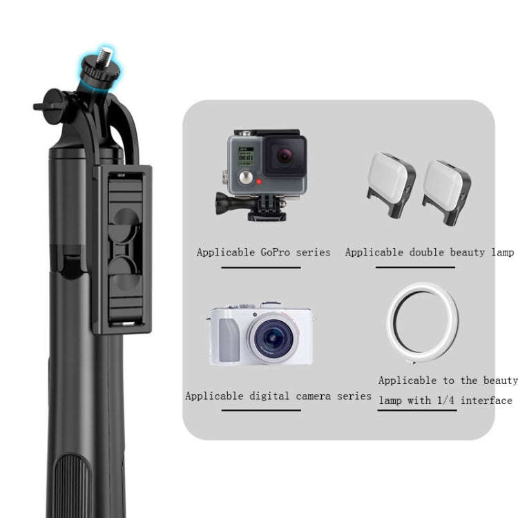 Wireless Bluetooth Selfie Stick Live Telescopic Bracket, Specification: Q05 (Black)