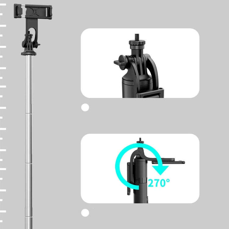 Wireless Bluetooth Selfie Stick Live Telescopic Bracket, Specification: Q05 (Black)