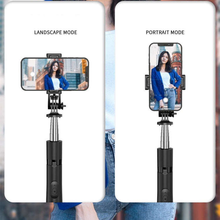 Wireless Bluetooth Selfie Stick Live Telescopic Bracket, Specification: Q05 (Black)