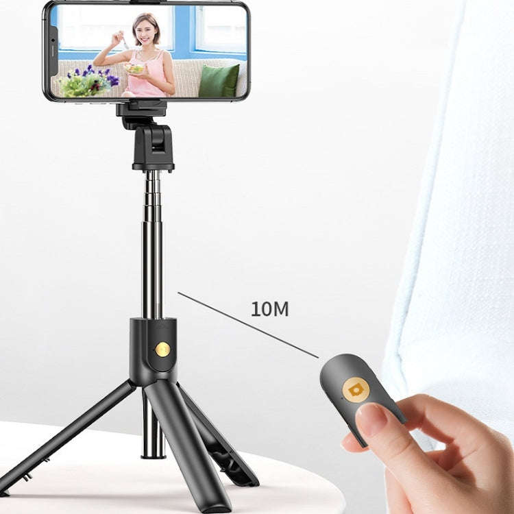 Mobile Phone Bluetooth Selfie Stick Live Bracket, Specification: K10 (White)