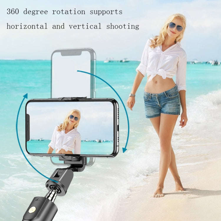 Mobile Phone Bluetooth Selfie Stick Live Bracket, Specification: K10S (With Fill Light White)