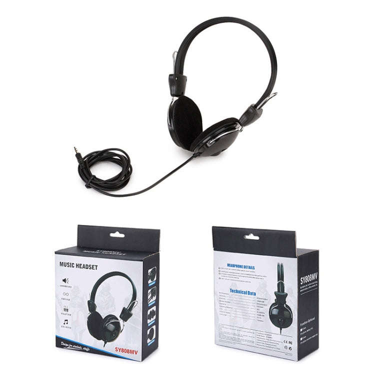 Soyto SY808MV Online Class Office Computer Headset, Cable Length: 1.6m, Color: Black 6.5mm