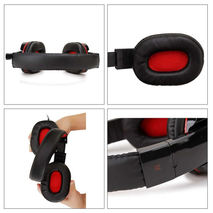 Soyto SY733MV Gaming Computer Headset For PC (Black Red)
