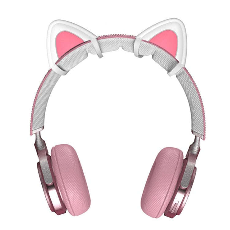 T6 Cute Cat Ear Decoration for Headphones(White)