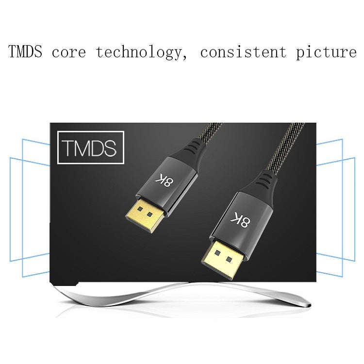 2m DP1.4 Version 8K DisplayPort Male to Male Computer Monitor HD Cable