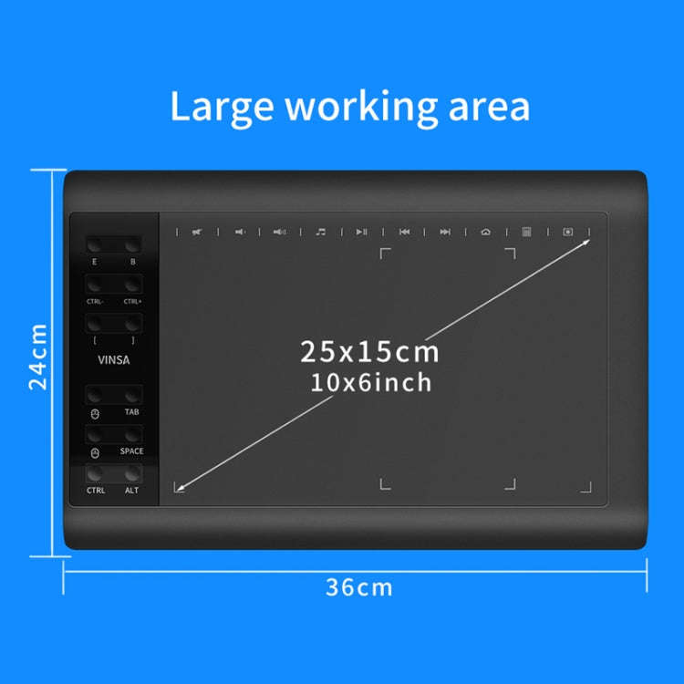 VINSA VIN1060PLUS Hand Painting Digital Board, Style: Package 1